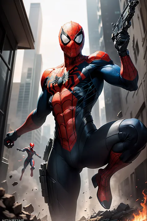 Spidey，mechs，ninjartist，Up，Firearms，火焰，