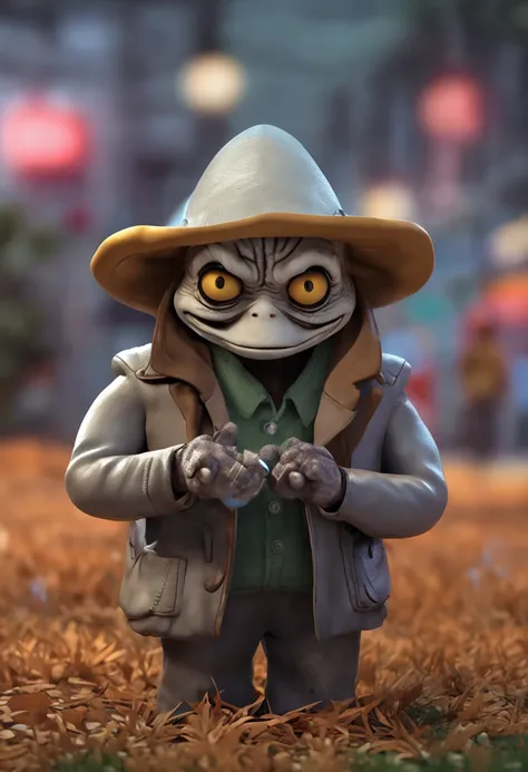 plague mask in hand, 4K HD Illustration，Very detailed facial features，tigre，Marcos Clairdon，por Pixar，Design de Personagens 3D：Hayao Miyazaki e Akira Toriyama, visuais estilo desenho animado。