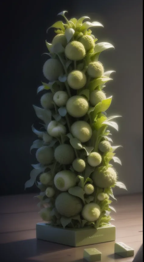 Random green vegetables，Neatly arranged，Pose 9:16 rectangles