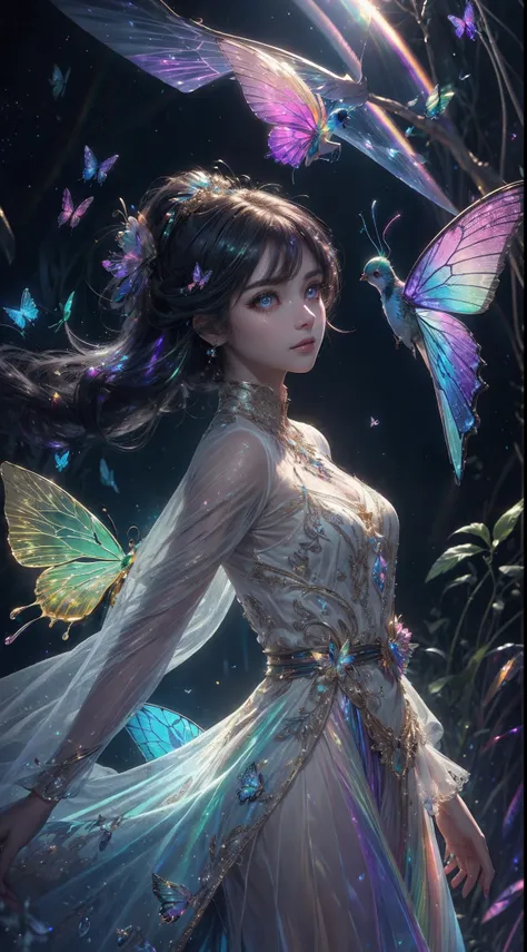 (((masterpiece))), (((best quality))), ((ultra-detailed)),(highly detailed CG illustration), ((an extremely delicate and beautiful)),cinematic light, Create a stunning fantasy artwork that mimics the style of currently trending masters of the genre. The ar...