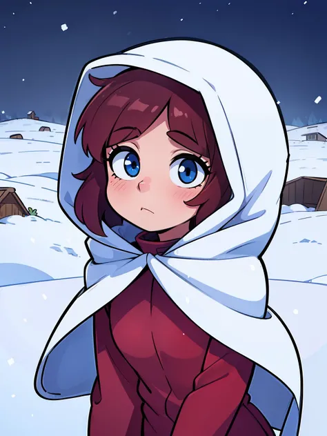 (a girl buried head-first in a pristine blanket of snow)