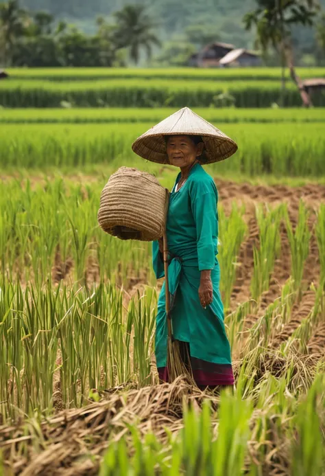 Rice is being harvested in fields with hats on it., Lao women, Laos, Laotian Farmer, farmer, malaysia with a paddy field, rice paddies, rice, Shutterstock, Stock Photo, Alamy Stock Photo, Laos, gardening, Sunday afternoon, by Richard Carline, Beautiful sun...