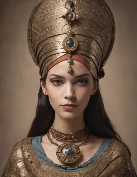 cleopatrah, tiro de corpo inteiro, Vestido bonito, deusa rainha do Egito, atraente, rosto mais perfeito, design de olhos profissional, Pintura digital, Beautiful hieroglyphics in the background, fantasia, detalhes intrincados, actual configuration, Face ca...