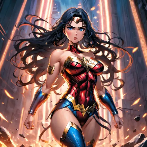 Realistic depiction of an advanced cybersuit, Sexy Wonder Woman (big tits) от DC Comics