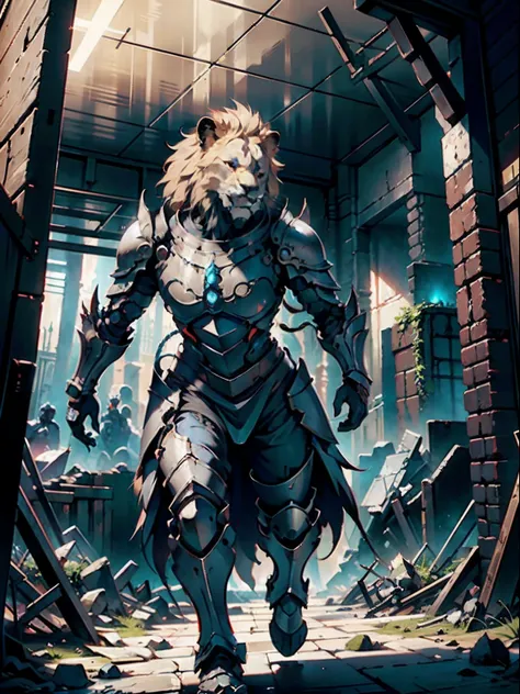 lion, full body, apocalypse, dooms day, illustration, cinematic light, high resolution, best quality, ultra detailed, masterpiec...