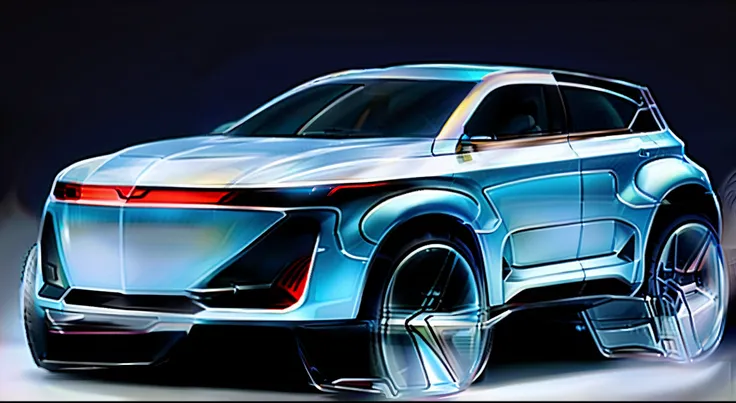 Automobile design renderings