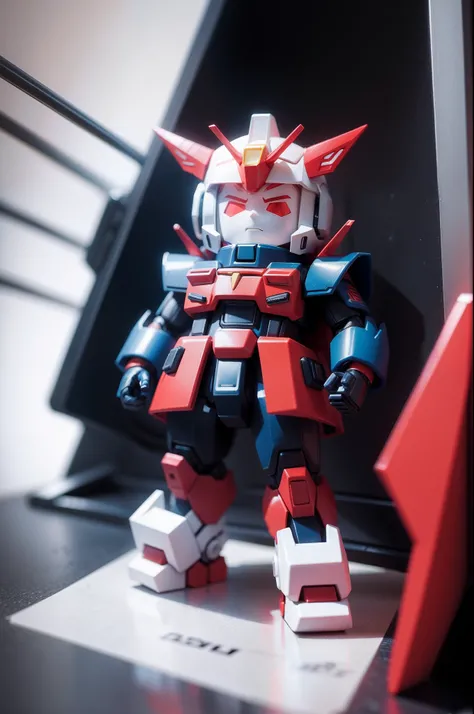 Jelly Guys,Genzu Gundam,mini figure,Red, white and blue,Fusion