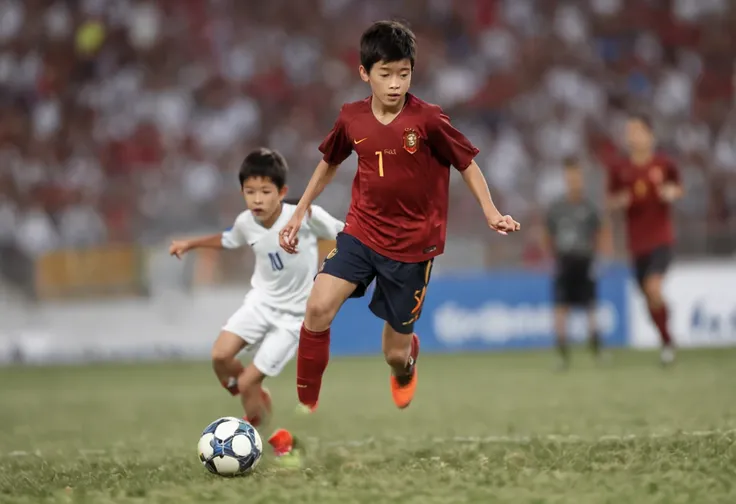 One bit height is 1.A 12-year-old Chinese boy of 75 meters，Wearing the number 7 shirt of the Portuguese national football team，Wearing the number 7 shirt of the Portuguese national football team，Wearing the number 7 shirt of the Portuguese national footbal...