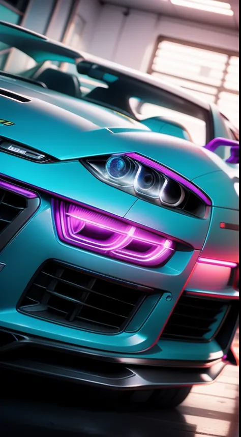 Psychedelic::6 Audi R8::5 octane rendering, Full-HD, 8K