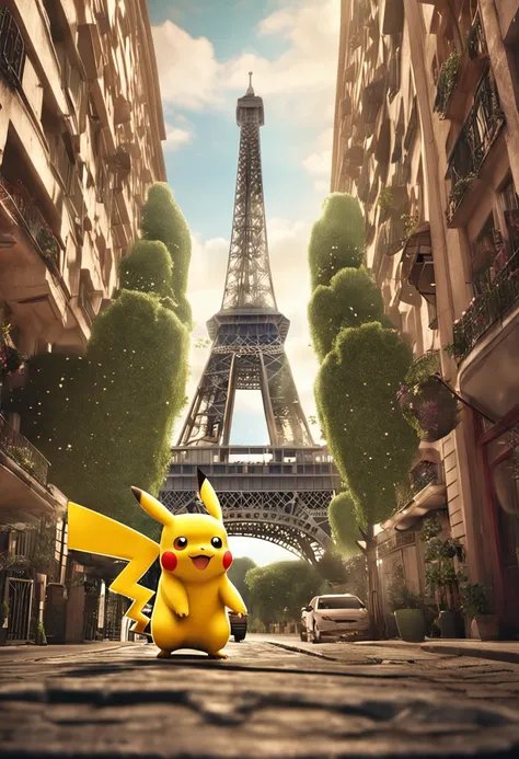 Pikachu Eiffel Tower