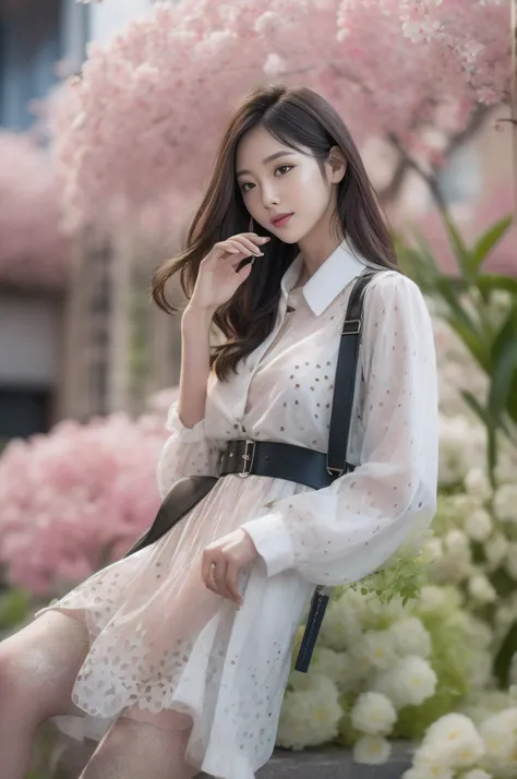 (fidelity:1.3),ultra - detailed,（Highly detailed skin：1.2），（best qualtiy：1.0），（超高分辨率：1.0），（ulzzang-6500：0.3），Wavy detail hair，long whitr hair，rays of sunshine，（Beautiful detailed makeup），（Sexually aroused blush，Heavy breathing：1.0 ), 1girl,Young Asian wome...