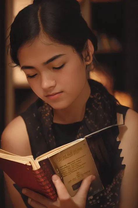 arafed girl reading a book while sitting on a floor, village girl reading a book, student, reading new book, reading in library, photo taken in 2 0 2 0, reading a book, candid shot, on a dark background, reading the book about love, candid portrait, studio...