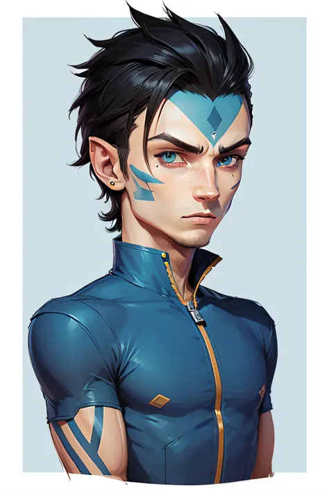 Avatar male，Pixel cartoon style