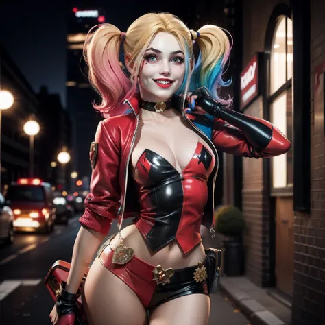 harley quinn in the city