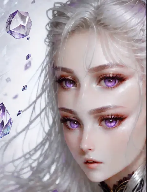 Long silver hair,Scattered behind you all the time,Up to the ankles,Not only is the hair soft,It also has a texture like a silver crystal。There is a beauty that words cannot describe,All the depictions are not enough to describe her stunning face。Slightly ...