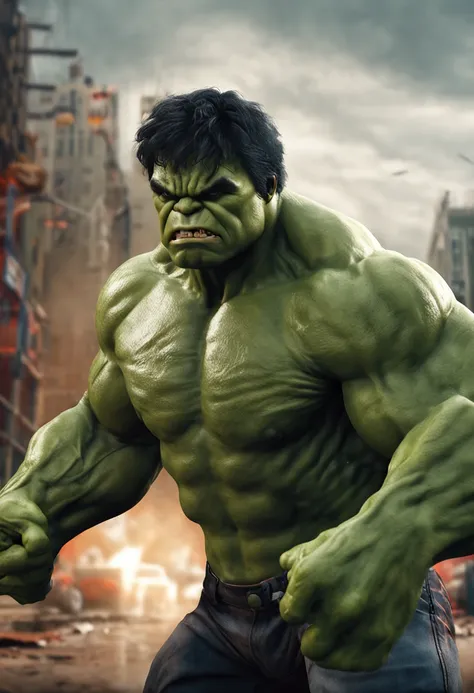 Hulk Dog Octane Rendering, hyper realistic, –AR 2:3 –q 2