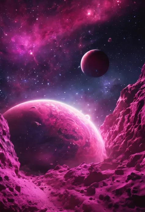 realistick, space, pink galaxy, out of this world