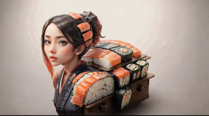 sushi style woman