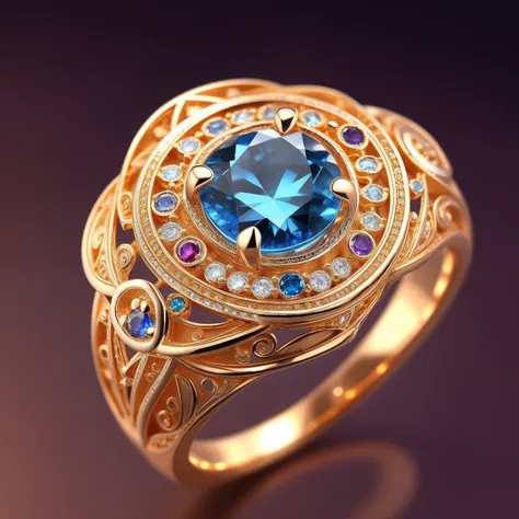 masterpiece，highest  quality，(nothing but the ring)，beautiful ring, ultra detailed，(no man),rose-shaped ring，starrysky，wrapped a...