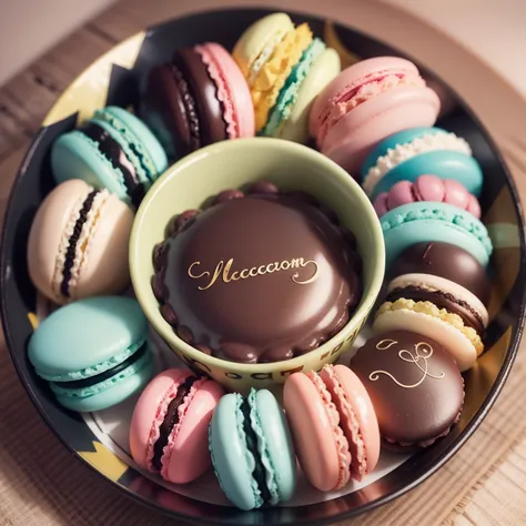 Colorful and cute macarons --auto --s2