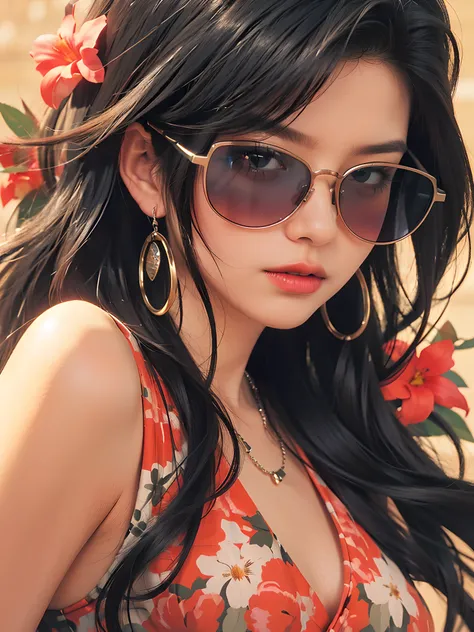 (photorealistic:1.4), best quality, masterpiece, ultra high res, 1girl, (detailed face:1.2), (detailed eyes:1.2), (detailed hair:1.2), (detailed clothes:1.2), 4k, (detailed color:1.2), (glasses:1.2), (black long hair:1.2),