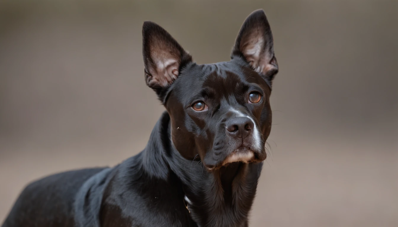 Harrier, dog, single body, Perfil, lado, preto