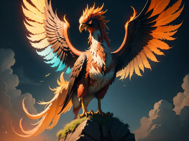 Close-up of the phoenix in Chinese mythology and legend