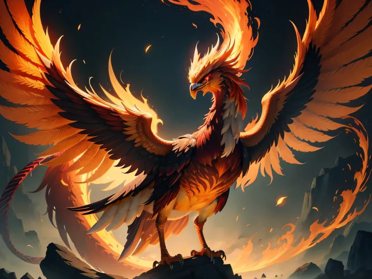 Close-up of the phoenix in Chinese mythology and legend