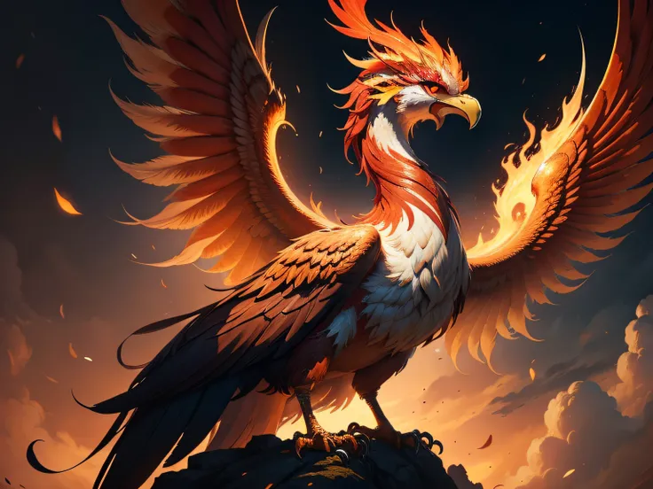 Close-up of the phoenix in Chinese mythology and legend