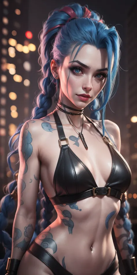 Jinx, sexy, 3d, realistic, 8k