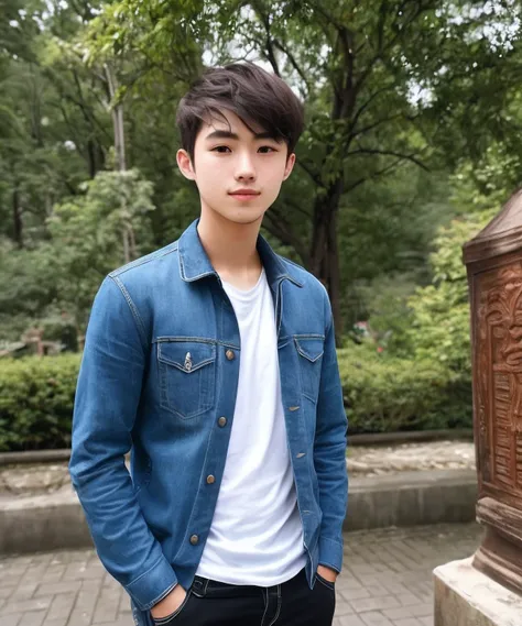 cool guy，20yr old，with fair skin，chineseidol