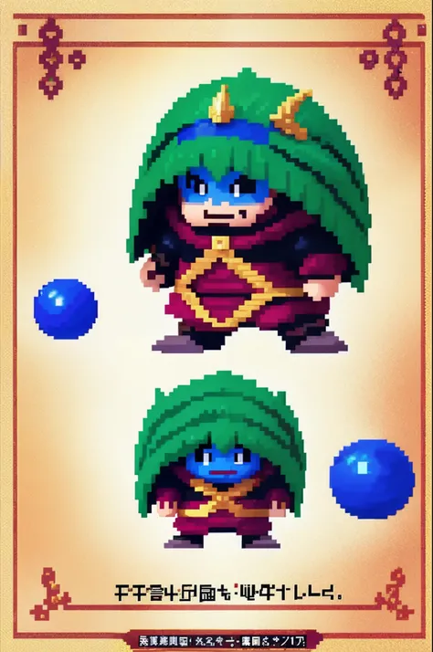 pixel game《dragon quest》，Game character design，（cavalier：1.4），Heavy armor，16-bit pixels