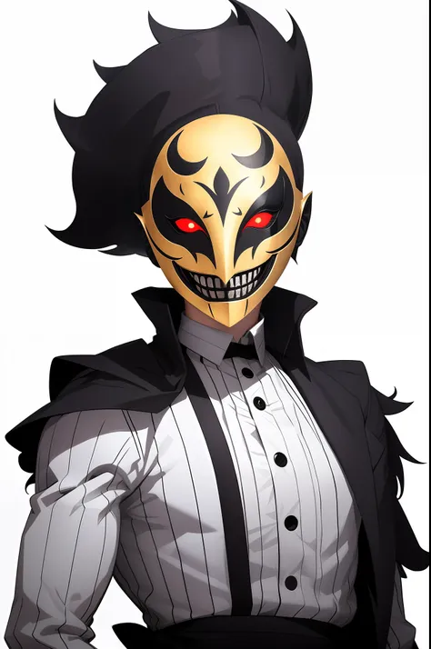 fantastic mask, new bir mask , digital art from danganronpa, evil grin, kawacy, jazza and rossdraws, [[[[grinning evily]]]],