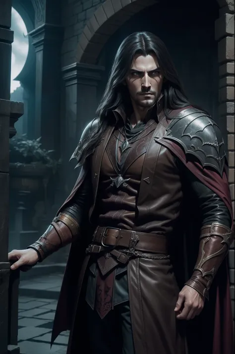 Castlevania Lord of the Shadows hyper realistic super detailed Dynamic Poster Advertising Movie Masterpiece Hyper Realistic