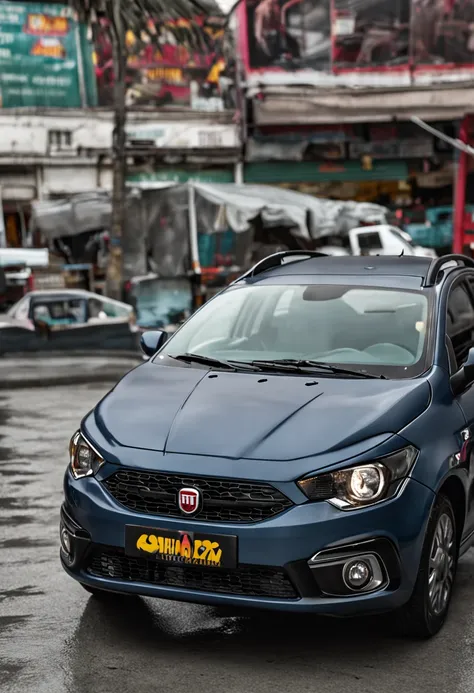 fiat argo cinza rebaixado