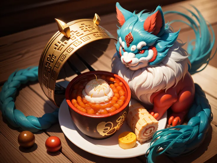 Chinese mythical creatures，gourmand