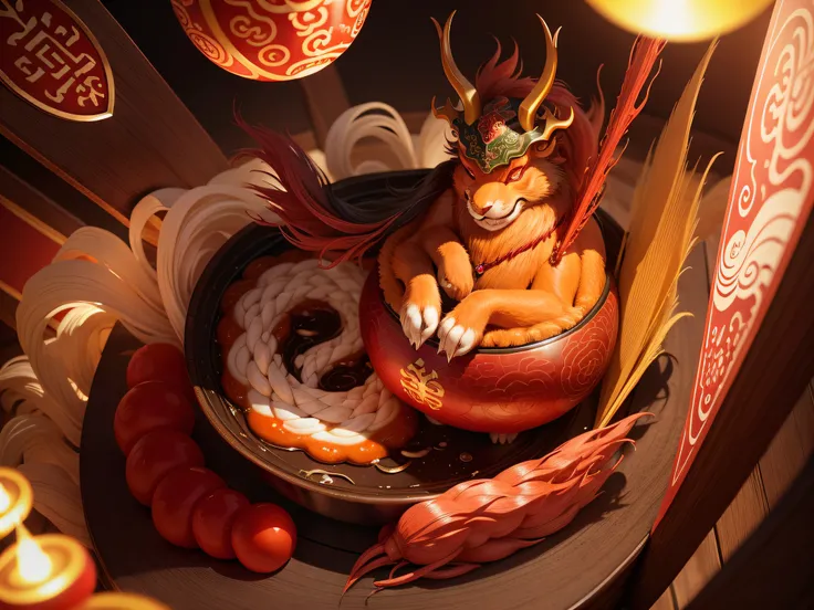 Chinese mythical creatures，gourmand