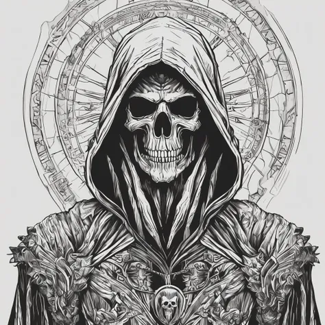 Era uma vez, em um reino sombrio e misterioso, onde as almas perdidas vagavam sem descanso, there was a fearsome being known as the Dark Reaper. Este ser era um deus masculino da morte, um esqueleto coberto por um capuz negro que ocultava sua face, exceto ...