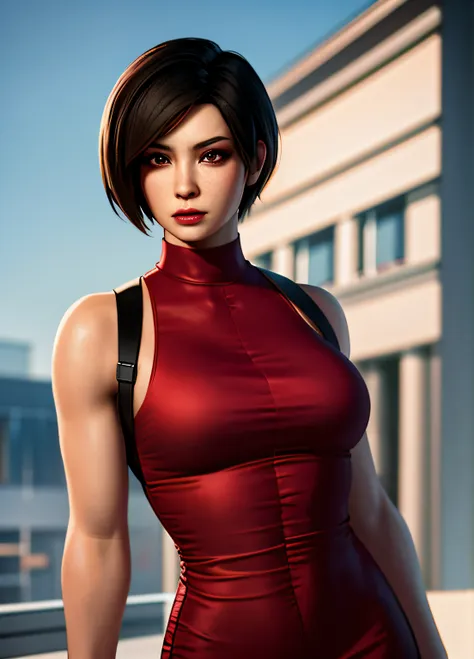 ada wong face, asian, clear eyes, clear face, highres, masterpiece