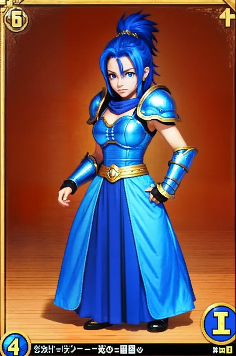 pixel game《dragon quest》，Game character design，（Lady Knight：1.4），Heavy armor，16-bit pixels