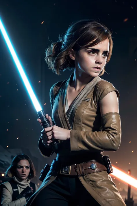 Emma Watson as a powerful Jedi in the Star Wars universe