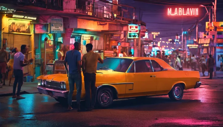 background, afternoon, city in the interior of northeast Brazil, bar, two men talking and drinking