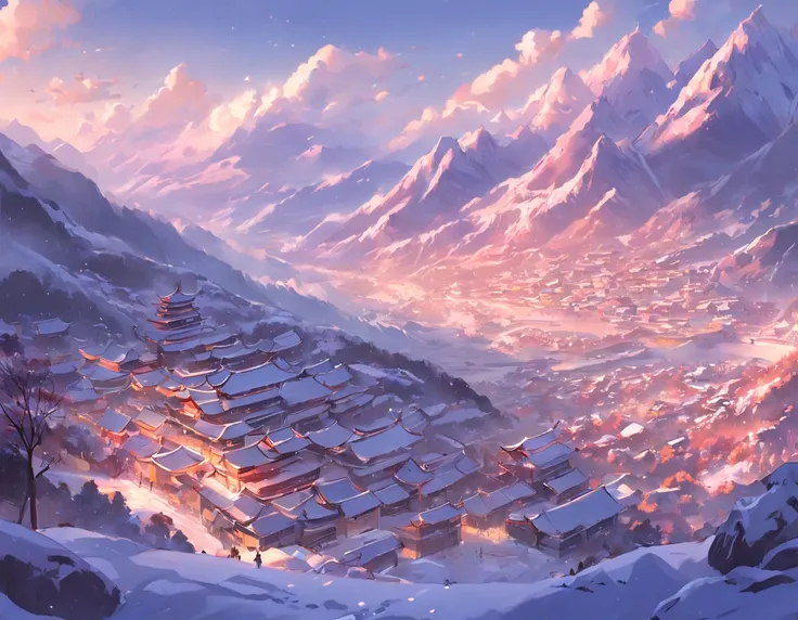 "breathtaking winter landscape in China"