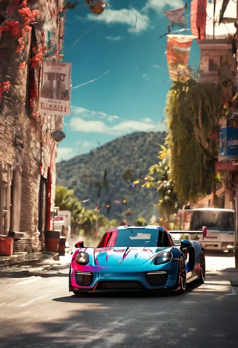 Paul Walker drinking a beer while driving a porsche 918