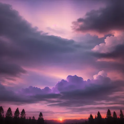 Purple sky