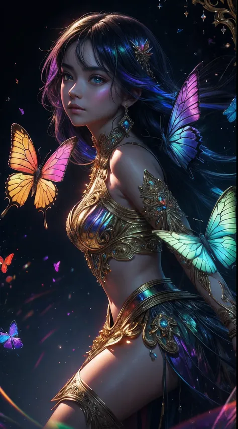 (((masterpiece))), (((ornate))), (((best quality))), ((ultra-detailed)), (highly detailed CG illustration), ((an extremely delicate and beautiful)), cinematic light. Create a stunning fantasy artwork that mimics the style of currently trending masters of t...