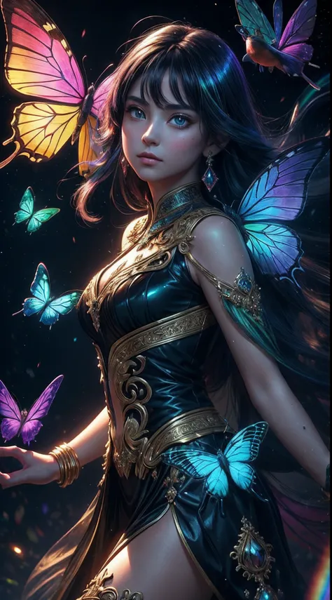 (((masterpiece))), (((ornate))), (((best quality))), ((ultra-detailed)), (highly detailed CG illustration), ((an extremely delicate and beautiful)), cinematic light. Create a stunning fantasy artwork that mimics the style of currently trending masters of t...