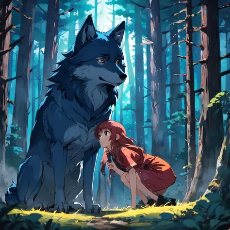 the Wolf Hero communicates with the animals of the forest