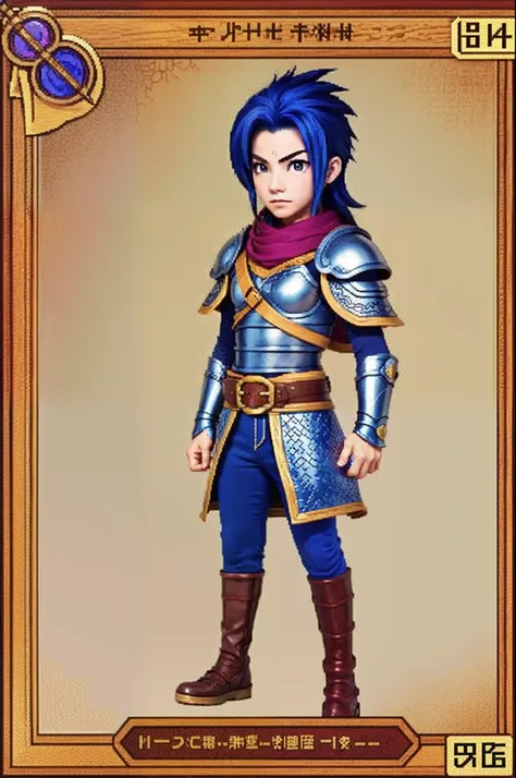 鸟山明风格，pixel game《dragon quest》，game character design，（female archer：1.4），leather armor，16-bit pixels