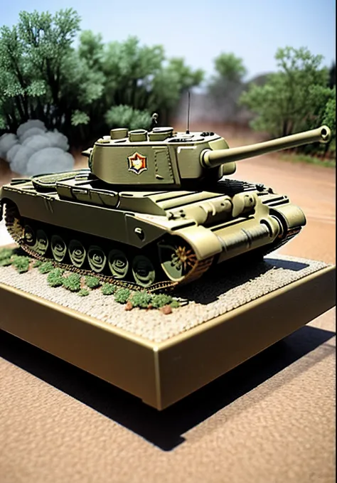 King Tiger heavy tank battle was damaged, and the war was destroyed